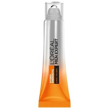 L'Oréal Paris Men Expert Hydra Energetic Roll-On Ojos Efecto Hielo Anti-Bolsas YAnti-Ojeras Para Hombres - 10 Ml