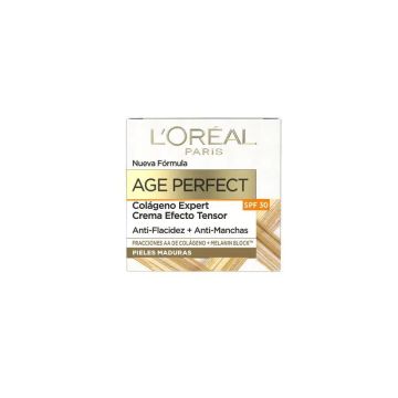 L'Oréal Paris Age Perfect Crema Spf 30 Antiflacidez Y Antimanchas, PielesMaduras, 50 Ml