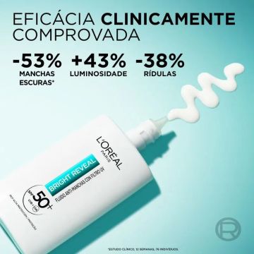 L'Oréal Paris Bright Reveal Fluido Hidratante Anti-Manchas Con Filtro Uv Spf50+Y Niacinamida