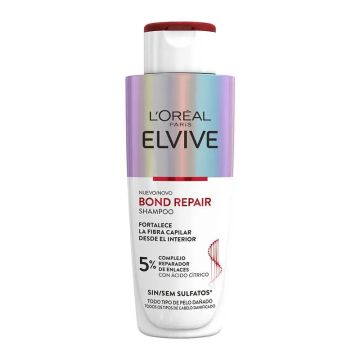 L'Oréal Paris Elvive Bond Repair Champú: Fortificante, Reconstrucción Profunda,98% Menos De Rotura