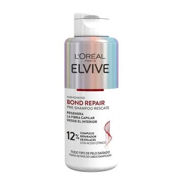 L'Oréal Paris Elvive Bond Repair Pre-Champú: Rescate, Reconstrucción Profunda,-98% Rotura