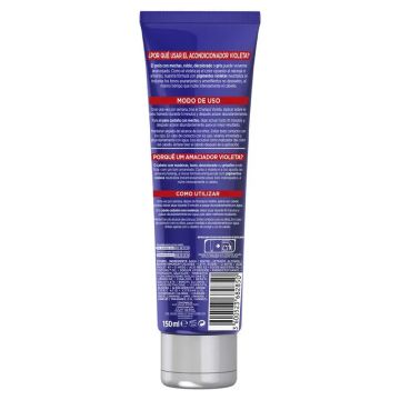 L’Oréal Paris Elvive Color Vive Acondicionador Violeta Matizador Para El PeloCon Mechas, Rubio O Gris 150Ml