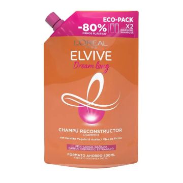 L'Oréal Paris Elvive Dream Long Champú Reconstructor Para Pelo Largo, DañadoEcopack 500Ml