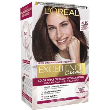L'Oréal Paris Excellence Creme Tinte Permanente - Tono 4.15 Castaño OscuroHelado