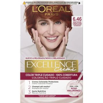 L'Oréal Paris Excellence Creme Tinte Permanente - Tono 6.46 Rubio Oscuro CobrizoCaoba
