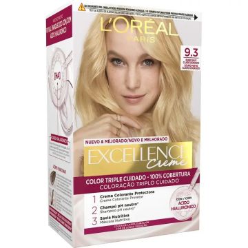 L'Oréal Paris Excellence Creme Tinte Permanente - Tono 9.3 Rubio Muy ClaroDorado