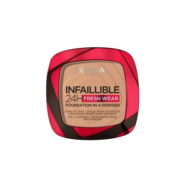 L'Oréal Paris Infalible 24H Polvos Compactos Mate De Larga Duración Tono 220Sand Para Pieles Medio Oscuras