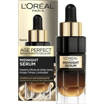 L'Oréal Paris Midnight Serum Age Perfect Renacimiento Celular, Con ComplejoAntioxidante, Serum Facial Noche