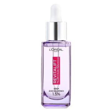 L'Oréal Paris Serum Rellenador Anti-Arrugas Revitalift Filler-1,5% ÁcidoHialurónico Puro.