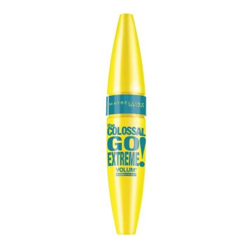 Maybelline New York The Colossal Go extreme Waterproof máscara de pestañas negravolumen, 9,5 ml