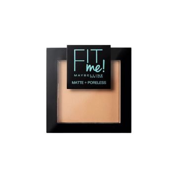 Maybelline New York Polvos Matificantes Fit Me Mate Y Afinaporos Tono 220Natural Beige Pieles Medias Oscuras. - 9Gr