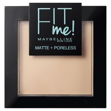 Maybelline New York Fit Me Mate Y Afinaporos Polvos Matificantes Tono 105Natural Ivory Pieles Muy Claras. - 9Gr