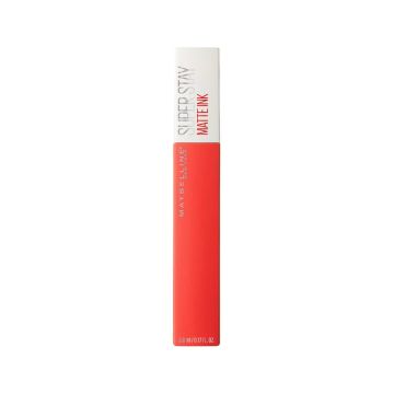 Maybelline New York Superstay Matte Ink Pintalabios Mate Larga Duración Tono 25Heroine Color Naranja