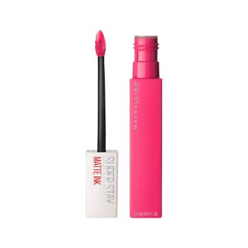 Maybelline New York Superstay Matte Ink Pintalabios Mate Larga Duración Tono 30Romantic Color Rosa