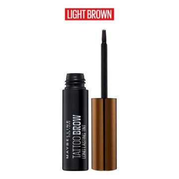 Maybelline New York Tinte De Cejas Tattoo Brow 3 Día 1 Light Brown Castaño Claro4,6 G