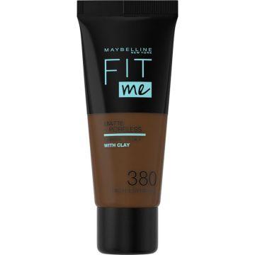 Maybelline New York Fit Me Mate y Afinaporos Base de Maquillaje Tono 380 RichExpresso 30 ml