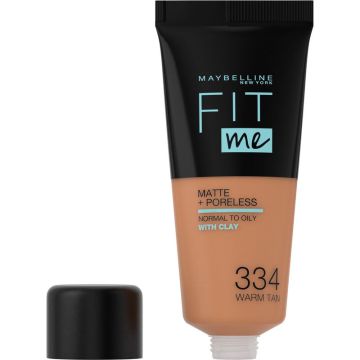 Maybelline New York Fit Me Mate y Afinaporos Base de Maquillaje Tono 334 30 ml