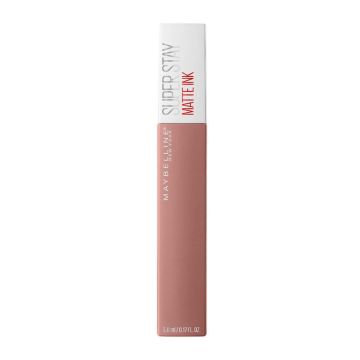 Maybelline New York Superstay Matte Ink Pintalabios Mate Larga Duración Tono 60Poet Color Nude