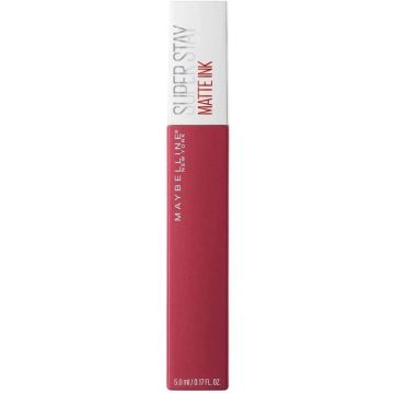 Maybelline New York Superstay Matte Ink Pintalabios Mate Larga Duración Tono 80Ruler Color Rojo