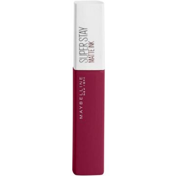 Maybelline New York Superstay Matte Ink Pintalabios Mate Larga Duración Tono 115Founder Color Vino