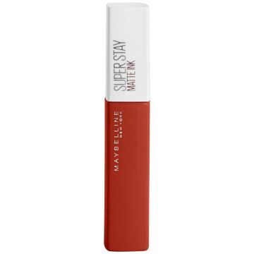 Maybelline New York Superstay Matte Ink Pintalabios Mate Larga Duración Tono 117Groundbreaker Color Rojo