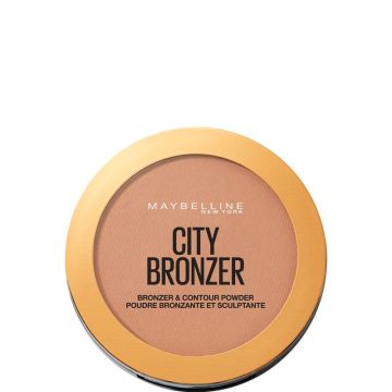 Maybelline New York Polvos Bronceadores Mate City Bronzer Tono 300 Deep CoolPieles Oscuras - 8Gr