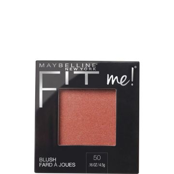 Maybelline New York Colorete En Polvo Mate Fit Me Blush Tono 50 Wine Para TodoTipo De Pieles. - 5Gr