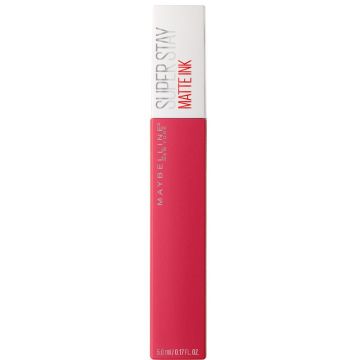 Maybelline New York Pintalabios Mate Larga Duración Superstay Matte Ink Tono 155Savant Color Rosa
