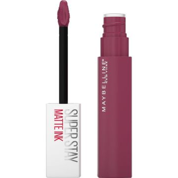 Maybelline New York Superstay Matte Ink Pintalabios Mate Larga Duración Tono 165Successful Color Morado