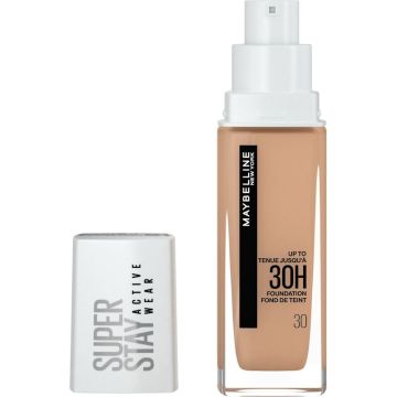 Maybelline New York Superstay Activewear 30H Base De Maquillaje De LargaDuración Y Alta Cobertura. Tono 30 Sand.