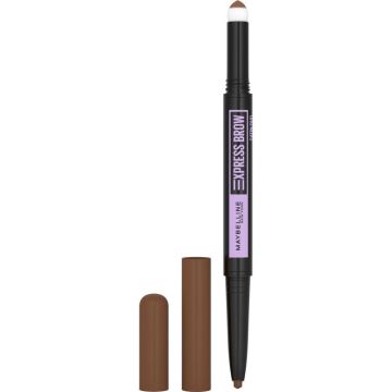 Maybelline New York El Lápiz De Cejas Automático Express Brow Satin Duo 02 MedBrown