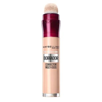 Maybelline New York Borrador Corrector Hidratante Multiusos, Tono 121 LightHoney