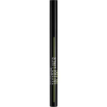Maybelline New York Tattoo Liner Ink Pen, Eyeliner En Formato Rotulador,Waterproof, Fórmula Tattoo Hasta 24H, Negro