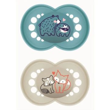 Mam Baby Chupete Original Latex Azul +16M, 2 Unidades