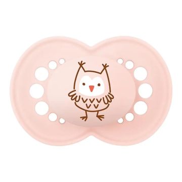 Mam Chupete Original 6+ Silicona Matt Rosa, 2 unidades