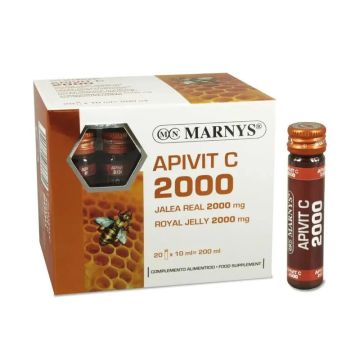 Marnys Apivit C Plus 2000 Mg (Jalea Real+Vit. C)  20 viales de 2000 mg