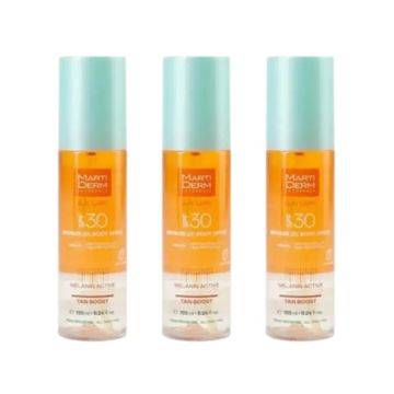 Martiderm Sun Care Spf30 Bronzed Body Spray, 3X155 Ml
