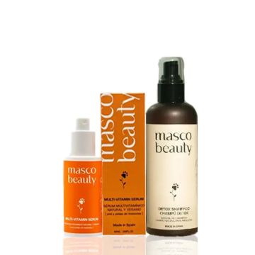 Masco Beauty Pelaje Con Champú Detox 250 ml + Serum Multivitaminas 50 ml ParaPerros