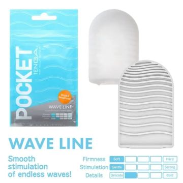 Masturbador De Bolsillo Tenga Wave Line