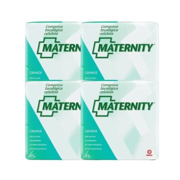 Maternity Compresa Tocologica Celulosa , 4 x 25 unidades