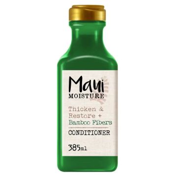 Maui Moisture Acondicionador Reparador Y Fortalecedor De Cabello Dañado, ConFibras De Bambú, 385 Ml