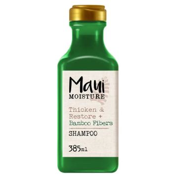 Maui Moisture, Champú Fortalecedor Y Reparador Con Fibras De Bambú, Pelo DañadoY Quebradizo, Sin Sulfatos Ni