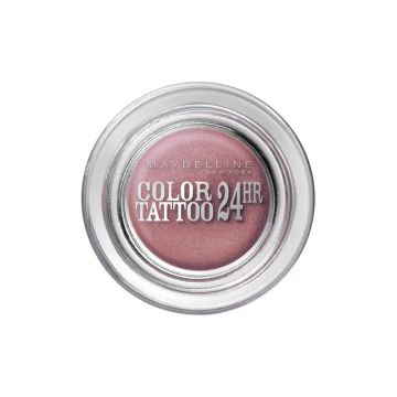 Maybelline New York Color Tattoo 24h Sombras de Ojos en gel-crema largaduración, 65 Pink Gold rosa