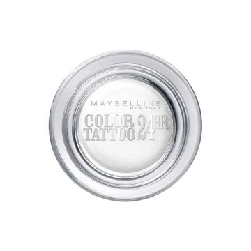 Maybelline New York Color Tattoo 24h Sombras de Ojos larga duración, 45 InfiniteWhite blanca