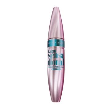 Maybelline New York Lash Sensational Wateproof máscara de pestañas negravolumen, 9,5 ml