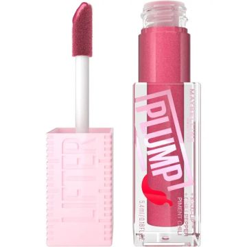 Maybelline New York Lifter Plump con Chili Pepper y Ácido hialurónico, Tono 002Mauve Bite