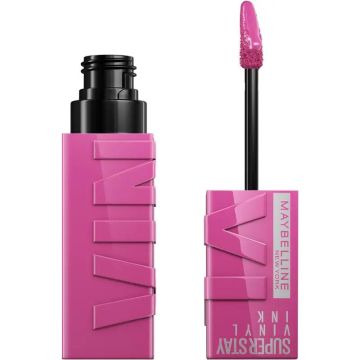 Maybelline New York Superstay Vinyl Ink Pintalabios efecto vinilo de largaduración hasta 16H, Tono 165 EDGY