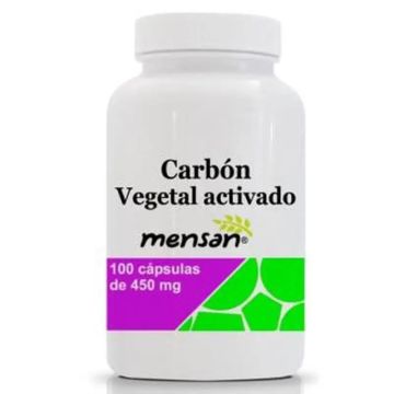 Mensan Carbon Vegetal Activado 450Mg 100 Cápsulas