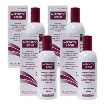Mepentol Leche Emulsión Para Úlceras, 4 x 200 ml