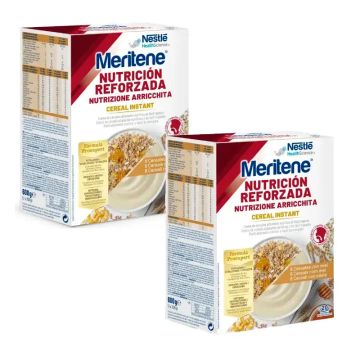 Meritene Cereal Instant Crema de 8 Cereales con Miel Pack 2 x 300 gr